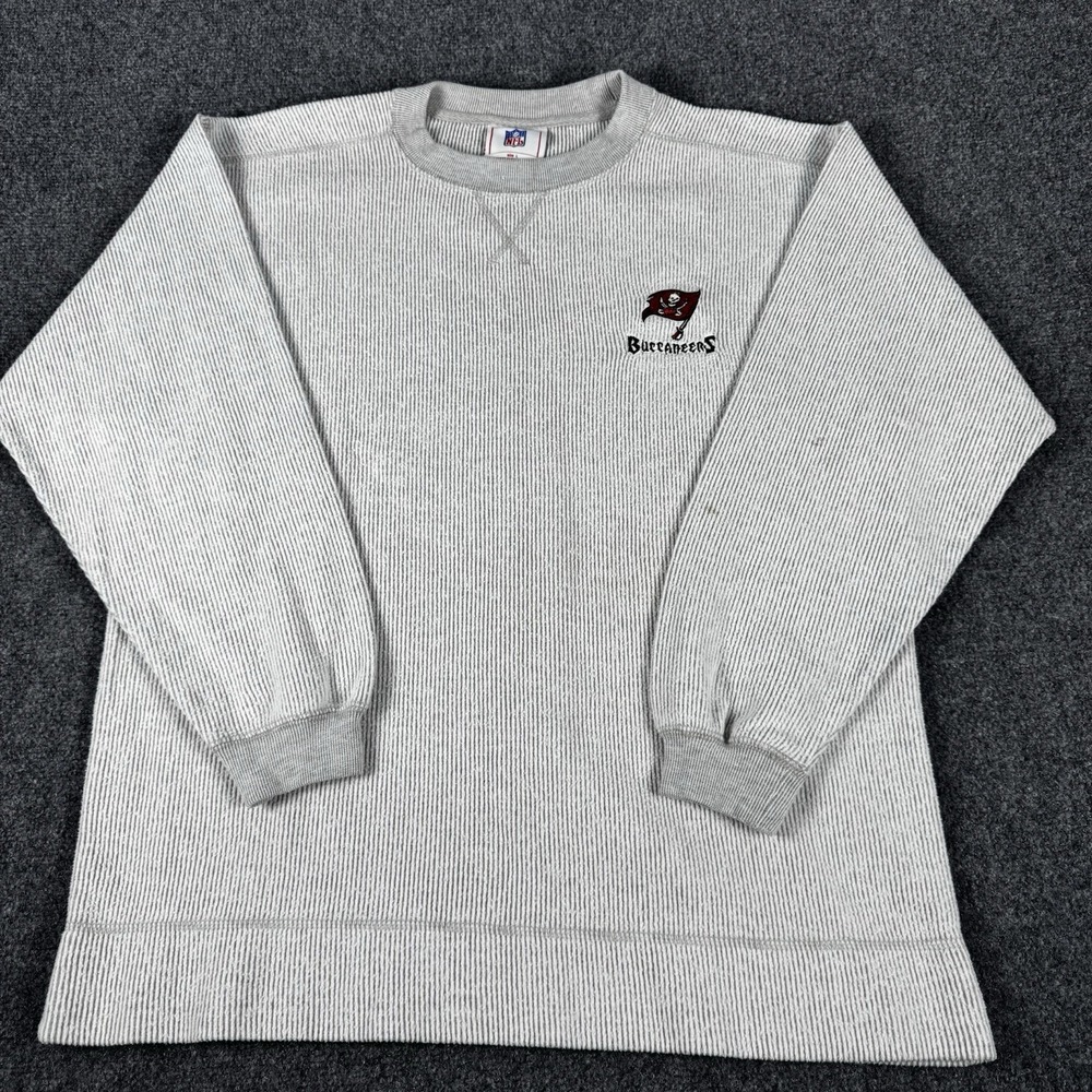 NFL Team Apparel Tampa Bay Buccaneers Casual Crew Neck Pullover Large Heavy L